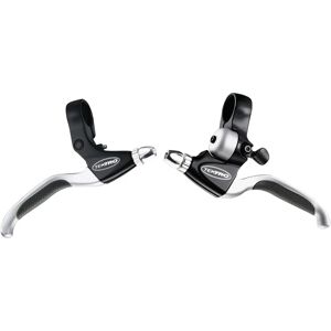 Tektro remhendels set CL530TS+CL535RT V-brake met geïntegreerde bel - zwart satijn Tektro remhendels set CL530TS+CL535RT V-brake met geïntegreerde bel - zwart satijn