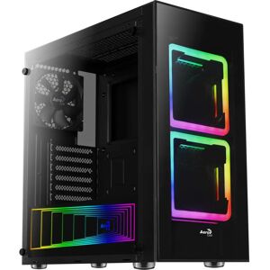 Aerocool Tor Torre Media - RGB - Negro - Vidrio Templado - ATX Aerocool Tor Torre Media - RGB - Negro - Vidrio Templado - ATX