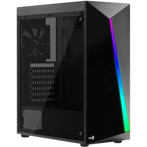 Carcasă PC Medie ATX Aerocool cu Sticlă Temperată RGB Carcasă PC Medie ATX Aerocool cu Sticlă Temperată RGB