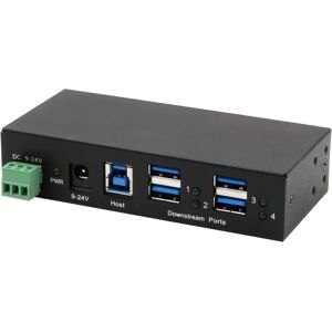 EXSYS EX-11244HMS Industrial USB Hub 4-Port Black EXSYS EX-11244HMS Industrial USB Hub 4-Port Black