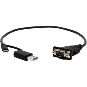 Cavo seriale EXSYS EX-23001 - Nero - 0,5 m - USB Type-A/Type-C Cavo seriale EXSYS EX-23001 - Nero - 0,5 m - USB Type-A/Type-C