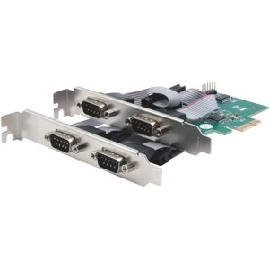 EXSYS GmbH PCIe 4S Serial RS-232 -card - 4 ports - PCIe - low profile EXSYS GmbH PCIe 4S Serial RS-232 -card - 4 ports - PCIe - low profile