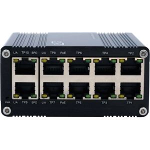 EXSYS EX62025P - Industrial 10-Port Gigabit PoE Switch EXSYS EX62025P - Industrial 10-Port Gigabit PoE Switch