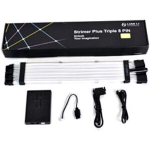 Lian Li Strimer Plus Triple 8-Pin RGB PCIe VGA Cable - 30cm RGB lighting with 77 effects Lian Li Strimer Plus Triple 8-Pin RGB PCIe VGA Cable - 30cm RGB lighting with 77 effects