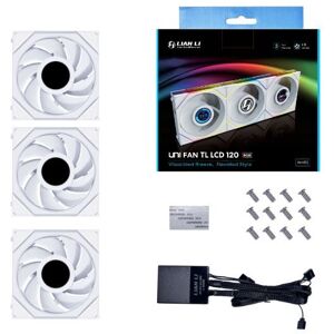 Lian Li UNI FAN TL LCD Computerbehuizing 12cm Wit Lian Li UNI FAN TL LCD Computerbehuizing 12cm Wit