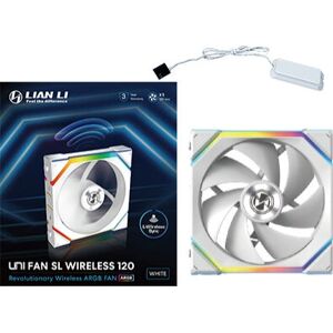 Lian Li UNI FAN SL Wireless 120 Computer Case Fan - White Lian Li UNI FAN SL Wireless 120 Computer Case Fan - White