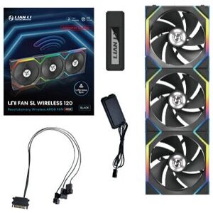 Lian Li 120 Reverse Blade Wireless Computer Case Fan - Black Lian Li 120 Reverse Blade Wireless Computer Case Fan - Black