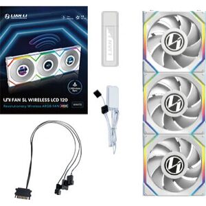 Ventilateur PC Lian Li UNI FAN SL Wireless LCD - Blanc - Publicité Ventilateur PC Lian Li UNI FAN SL Wireless LCD - Blanc - Publicité