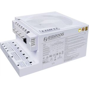 Fonte de alimentação Lian Li EG1200G branca - 1200W, modular, ATX 3.1 Fonte de alimentação Lian Li EG1200G branca - 1200W, modular, ATX 3.1