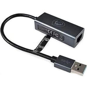 MSI Rj45 USB Ethernet Adapter - USB 3.0 naar RJ-45 - Compact, Grijs MSI Rj45 USB Ethernet Adapter - USB 3.0 naar RJ-45 - Compact, Grijs