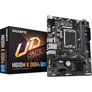 Placa-mãe Gigabyte H610M K DDR4 - Suporta Intel Core 14ª Geração, 3200MHz DDR4, Micro ATX Placa-mãe Gigabyte H610M K DDR4 - Suporta Intel Core 14ª Geração, 3200MHz DDR4, Micro ATX