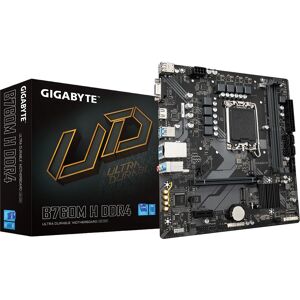 Gigabyte B760M H DDR4 Motherboard - Supports Intel Core 14Th Gen - Micro ATX - Black Gigabyte B760M H DDR4 Motherboard - Supports Intel Core 14Th Gen - Micro ATX - Black