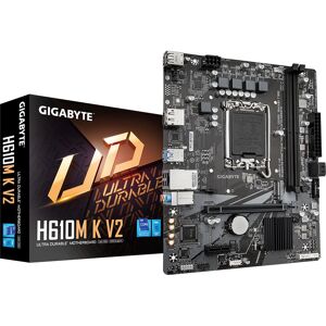 Gigabyte H610M K V2 Motherboard - Supports 12th-14th Gen Intel, DDR5, LGA 1700 Gigabyte H610M K V2 Motherboard - Supports 12th-14th Gen Intel, DDR5, LGA 1700