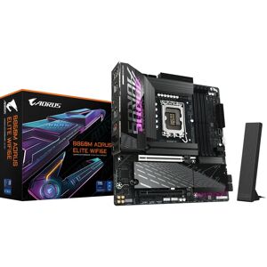 GIGABYTE B860M AORUS ELITE WIFI6E Motherboard - Intel Core Ultra - DDR5 9200MHz - Wi-Fi 6E - Micro ATX GIGABYTE B860M AORUS ELITE WIFI6E Motherboard - Intel Core Ultra - DDR5 9200MHz - Wi-Fi 6E - Micro ATX