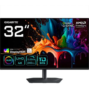 GIGABYTE MO32U2 Οθόνη 31,5 ιντσών 4K UHD QD-OLED GIGABYTE MO32U2 Οθόνη 31,5 ιντσών 4K UHD QD-OLED