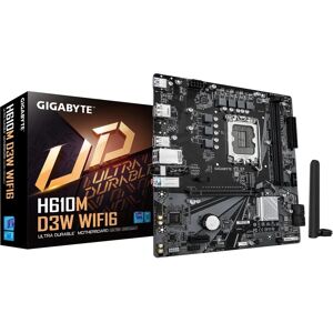 Gigabyte H610M D3W WIFI6 Motherboard - Supports 14th Gen Intel - DDR5 128GB - Wi-Fi 6 - LGA 1700 - Micro-ATX Gigabyte H610M D3W WIFI6 Motherboard - Supports 14th Gen Intel - DDR5 128GB - Wi-Fi 6 - LGA 1700 - Micro-ATX