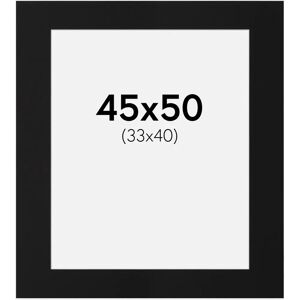 Artlink Zwart Passe-partout 45x50 cm - Fotolijst Artlink Zwart Passe-partout 45x50 cm - Fotolijst