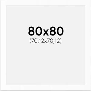 Artlink Witte Passepartout 80x80cm - Fotolijst Artlink Witte Passepartout 80x80cm - Fotolijst