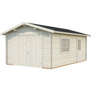 Palmako Roger 3.6m x 5.5m Log Cabin Garage - Double Doors Palmako Roger 3.6m x 5.5m Log Cabin Garage - Double Doors