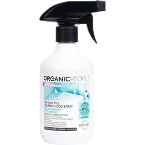 Spray ecológico para baño y azulejos con vinagre de sidra de manzana y limón de Organic people Spray ecológico para baño y azulejos con vinagre de sidra de manzana y limón de Organic people