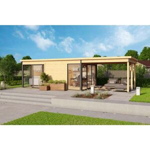 LASITA MAJA Domeo 3/4 Extension - Natural Holz Garden House LASITA MAJA Domeo 3/4 Extension - Natural Holz Garden House