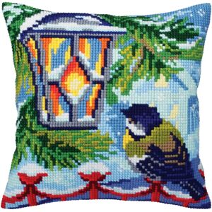 ART Housse de coussin en coton avec point de croix - Publicité ART Housse de coussin en coton avec point de croix - Publicité
