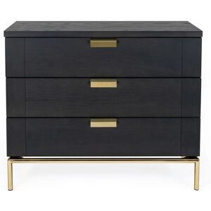 WOODMAN Buffet en noyer - Design scandinave - 91x36x75 cm - Publicité WOODMAN Buffet en noyer - Design scandinave - 91x36x75 cm - Publicité