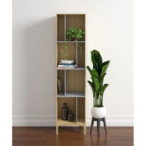 WOODMAN Abbeywood Skandinavisches Bücherregal - 8 Fächer - Grau WOODMAN Abbeywood Skandinavisches Bücherregal - 8 Fächer - Grau