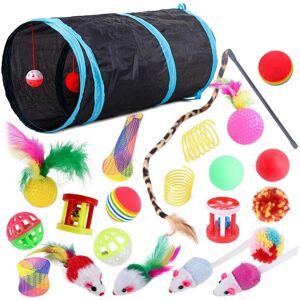 Exogio - 22Pcs Cat Kitten Toys - Indoor - Wand - Toy Set Exogio - 22Pcs Cat Kitten Toys - Indoor - Wand - Toy Set