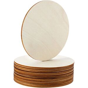 Tlily - Circle Wood - 5 Inch - Unfinished - Wood Cutouts Tlily - Circle Wood - 5 Inch - Unfinished - Wood Cutouts