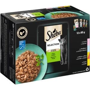 Sheba Modèle 363227 Nourriture Humide pour Chats - Adultes, Variété en Sauce Sheba Modèle 363227 Nourriture Humide pour Chats - Adultes, Variété en Sauce