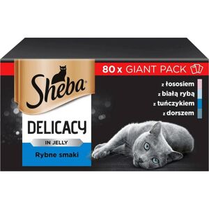 Sheba Delicacy in Jelly Fishy Flavours 80x85g Sheba Delicacy in Jelly Fishy Flavours 80x85g
