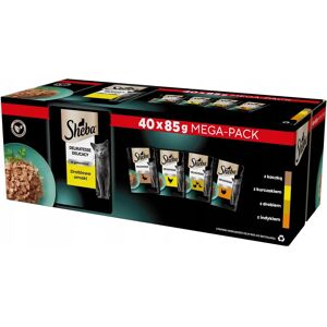 Sheba Hochwertiges Geflügel Katzenfutter - 40x85g Nass & Ausgewogen Sheba Hochwertiges Geflügel Katzenfutter - 40x85g Nass & Ausgewogen