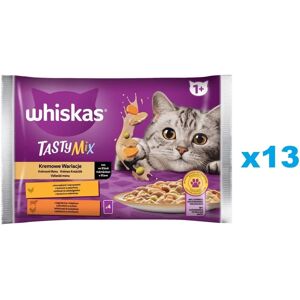 Whiskas Varianta Cremosa pentru Adulți - Hrana umedă pentru pisici cu pui și legume, miel și curcan Whiskas Varianta Cremosa pentru Adulți - Hrana umedă pentru pisici cu pui și legume, miel și curcan
