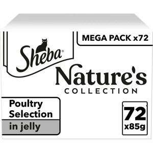 Sheba Nature's Collection Poultry Gelée Cat Food - 144/72 pcs Sheba Nature's Collection Poultry Gelée Cat Food - 144/72 pcs