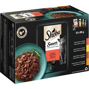 Nourriture pour chats Sheba - Pack varié avec sauces et gelée - 85g x 24 Nourriture pour chats Sheba - Pack varié avec sauces et gelée - 85g x 24