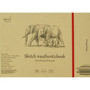 Carnet de Dessin Marron SM-LT - 24,5x17,6cm - 28 feuilles - 135 gsm - Publicité Carnet de Dessin Marron SM-LT - 24,5x17,6cm - 28 feuilles - 135 gsm - Publicité