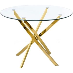 ARREDAMENTO1 - Tavolo Houston 1130 - Dorado - Vidrio templado - Mesa ARREDAMENTO1 - Tavolo Houston 1130 - Dorado - Vidrio templado - Mesa