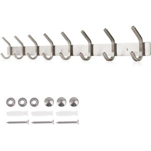 Dripex - Wall Mounted Coat Hook Rack - 304 Stainless Steel - 8 Hooks Dripex - Wall Mounted Coat Hook Rack - 304 Stainless Steel - 8 Hooks