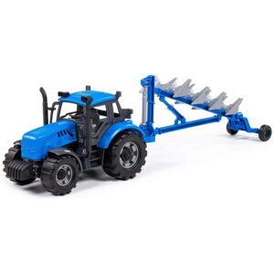 Tracteur jouet Polesie 91291 - Avec charrue pour 3+ Bleu - Publicité Tracteur jouet Polesie 91291 - Avec charrue pour 3+ Bleu - Publicité