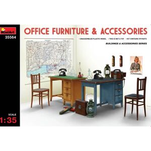 Mini Art Diorama Accessories - 1:35 Scale Office Furniture & Accessories Mini Art Diorama Accessories - 1:35 Scale Office Furniture & Accessories