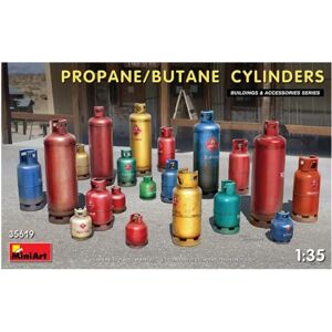 Set di cilindri Propano/Butano Miniart 1/35 - Modello Set di cilindri Propano/Butano Miniart 1/35 - Modello