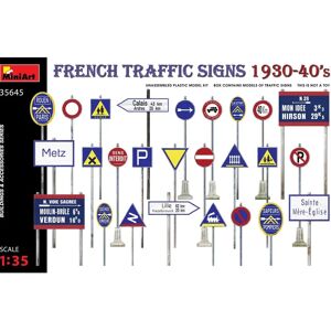 Mini Art Señales de tráfico francesas 1930-40s - Señales de tráfico Mini Art Señales de tráfico francesas 1930-40s - Señales de tráfico