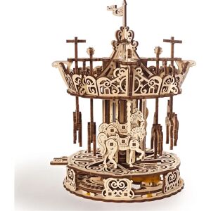 Ugears Carrousel Modèle Mécanique en Bois 3D Kit d'Assemblage - 26cm Ugears Carrousel Modèle Mécanique en Bois 3D Kit d'Assemblage - 26cm