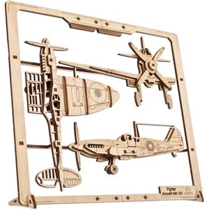 Ugears Avión de Combate 2.5D Puzzle Kit de Modelo de Madera - Spitfire Clásico WWII Ugears Avión de Combate 2.5D Puzzle Kit de Modelo de Madera - Spitfire Clásico WWII
