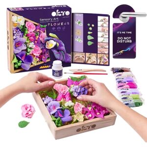 OKTO Art Sensoriel Bois & Artisanat Fleurs DIY Créativité & Décoration - Kit de Bricolage - Publicité OKTO Art Sensoriel Bois & Artisanat Fleurs DIY Créativité & Décoration - Kit de Bricolage - Publicité