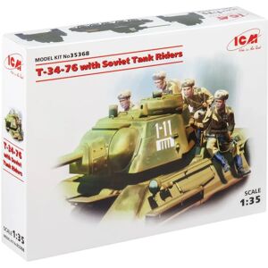 Kit T-34/76 soviétique avec 4 figurines - 1:35 - Publicité Kit T-34/76 soviétique avec 4 figurines - 1:35 - Publicité