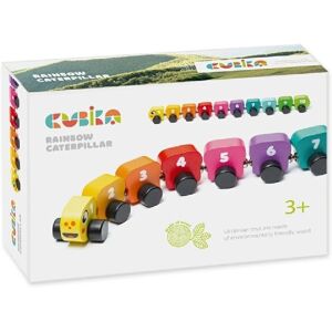 Cubika Chenille Arc-en-Ciel en Bois - Jouet Educatif - Publicité Cubika Chenille Arc-en-Ciel en Bois - Jouet Educatif - Publicité