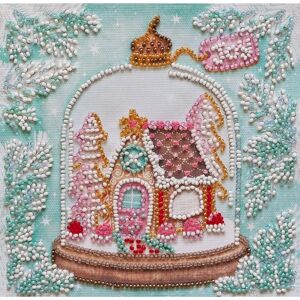 Abris Art Home Mini Bead Embroidery Kit - 150x150mm - Craft Abris Art Home Mini Bead Embroidery Kit - 150x150mm - Craft
