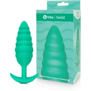 B-Vibe Verde Espiral Texturizado Plug Anal - Plug Anal B-Vibe Verde Espiral Texturizado Plug Anal - Plug Anal